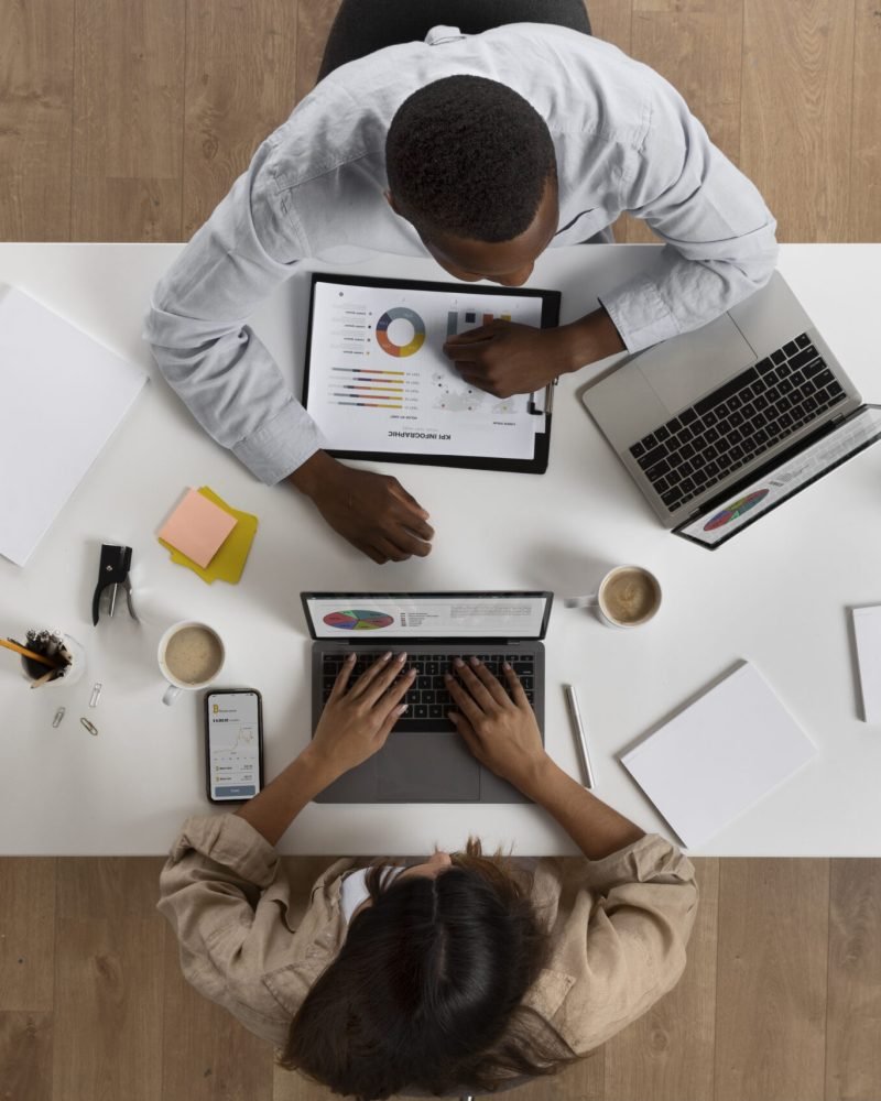 flat-lay-people-working-together-office flat-lay-people-working-together-office